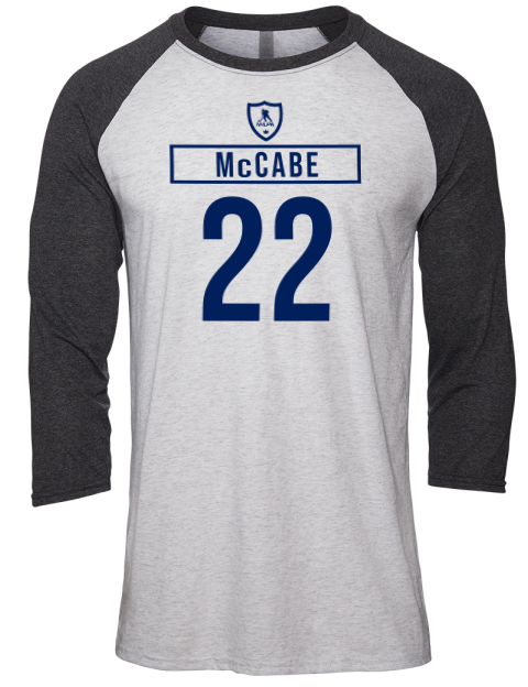 2A Home Jersey Jake Mccabe Unisex Premium Three-Quarter Raglan T-Shirt | Swagsta