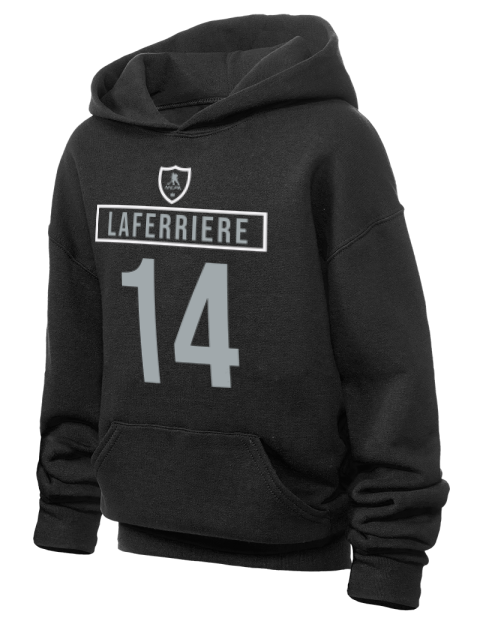 Away Jersey Alex Laferriere Youth Hooded Sweatshirt | Swagsta