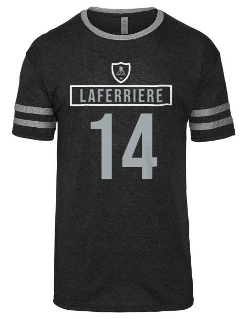 Away Jersey Alex Laferriere Men's Tri-Blend T-Shirt | Swagsta