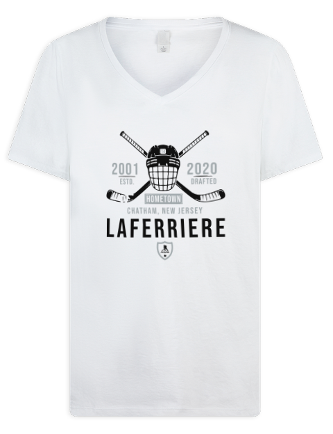 Classic Heritage Alex Laferriere Premium Ladies V-Neck T-Shirt | Swagsta