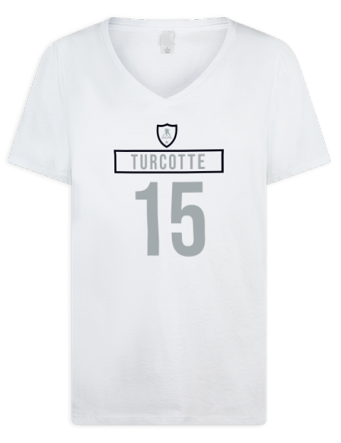 Home Jersey Alex Turcotte Premium Ladies V-Neck T-Shirt | Swagsta