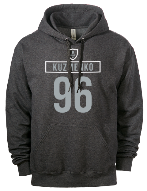 Away Jersey Andrei Kuzmenko Eco Premium Unisex Hooded Sweatshirt | Swagsta