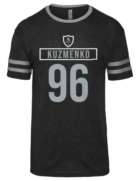 Away Jersey Andrei Kuzmenko Men's Tri-Blend T-Shirt | Swagsta
