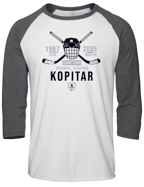 Classic Heritage anze kopitar Unisex Premium Three-Quarter Raglan T-Shirt | Swagsta