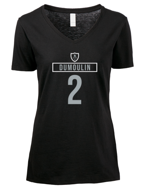 Away Jersey Brian Dumoulin Premium Ladies V-Neck T-Shirt | Swagsta