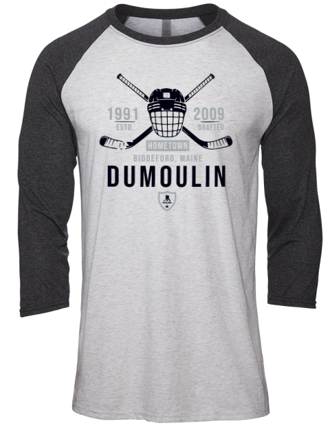 Classic Heritage Brian Dumoulin Unisex Premium Three-Quarter Raglan T-Shirt | Swagsta