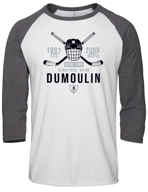 Classic Heritage Brian Dumoulin Unisex Premium Three-Quarter Raglan T-Shirt | Swagsta