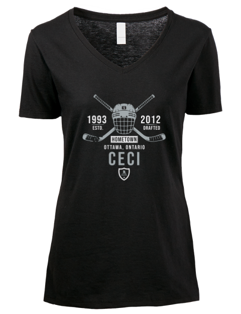 Heritage Cody Ceci Premium Ladies V-Neck T-Shirt | Swagsta