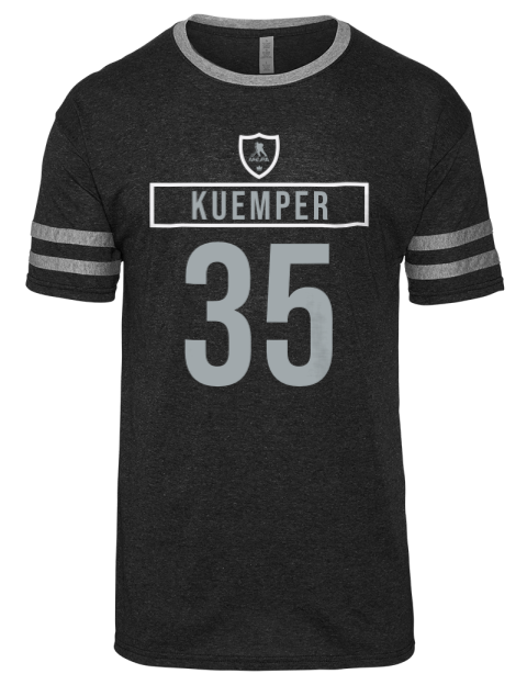 Away Jersey Darcy Kuemper Men's Tri-Blend T-Shirt | Swagsta