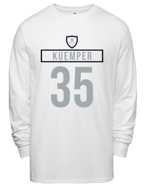 Home Jersey Darcy Kuemper Men's Long-Sleeve T-Shirt | Swagsta