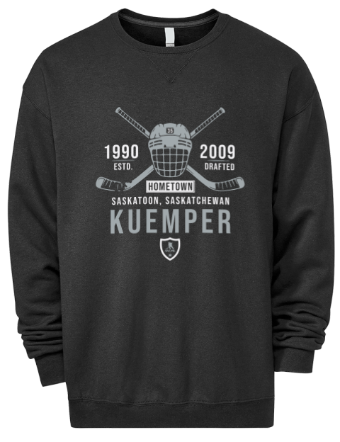Heritage Darcy Kuemper Premium Unisex Crewneck Sweatshirt | Swagsta