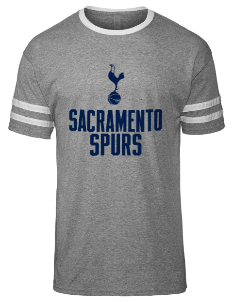 Stacked Sacramento Spurs Men's Tri-Blend T-Shirt | Swagsta