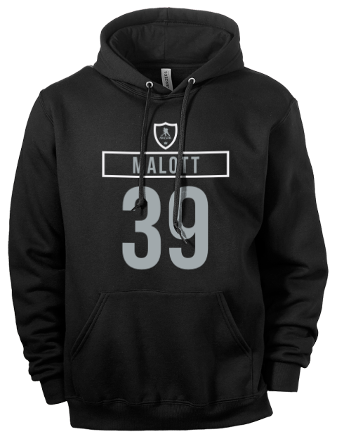 Away Jersey Jeff Malott Eco Premium Unisex Hooded Sweatshirt | Swagsta
