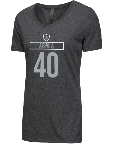 Away Jersey Joel Armia Premium Ladies V-Neck T-Shirt | Swagsta