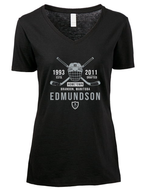 Heritage Joel Edmundson Premium Ladies V-Neck T-Shirt | Swagsta