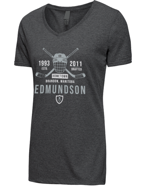 Heritage Joel Edmundson Premium Ladies V-Neck T-Shirt | Swagsta