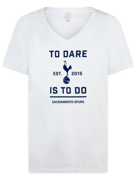To Dare Sacramento Spurs Premium Ladies V-Neck T-Shirt | Swagsta