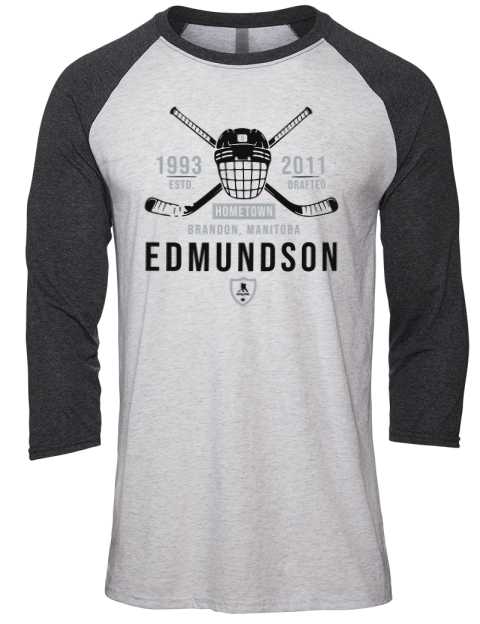 Classic Heritage Joel Edmundson Unisex Premium Three-Quarter Raglan T-Shirt | Swagsta