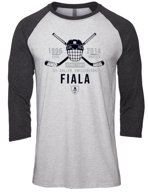 Classic Heritage Kevin Fiala Unisex Premium Three-Quarter Raglan T-Shirt | Swagsta