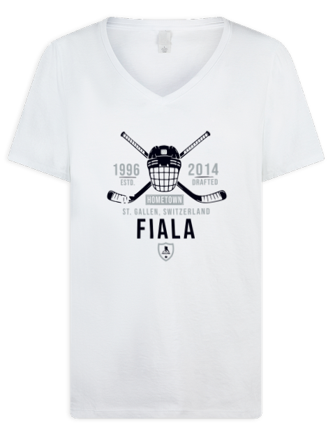 Classic Heritage Kevin Fiala Premium Ladies V-Neck T-Shirt | Swagsta