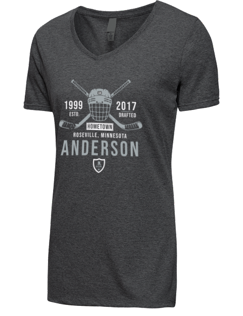 Heritage Michael Anderson Premium Ladies V-Neck T-Shirt | Swagsta