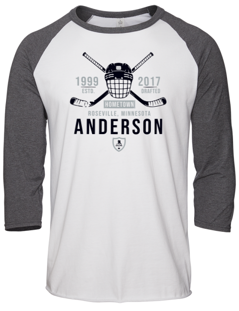 Classic Heritage Michael Anderson Unisex Premium Three-Quarter Raglan T-Shirt | Swagsta