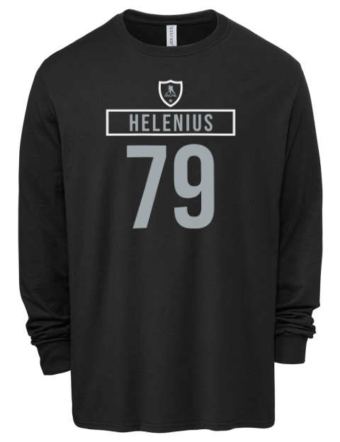 Away Jersey Samuel Helenius Men's Premium Blend Long Sleeve-T-Shirt | Swagsta
