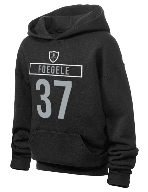 Away Jersey Warren Foegele Youth Hooded Sweatshirt | Swagsta