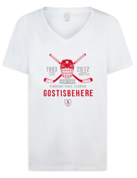 Classic Heritage 1124-2 Shayne Gostisbehere Premium Ladies V-Neck T-Shirt | Swagsta