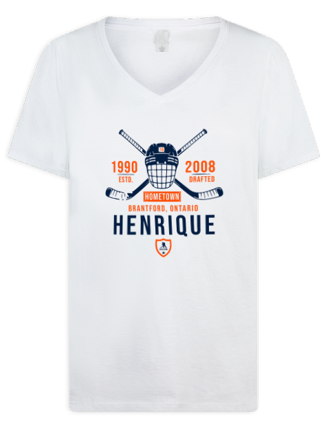 Classic Heritage Adam Henrique Premium Ladies V-Neck T-Shirt | Swagsta