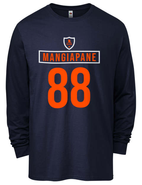 Away Jersey Andrew Mangiapane Men's Long-Sleeve T-Shirt | Swagsta