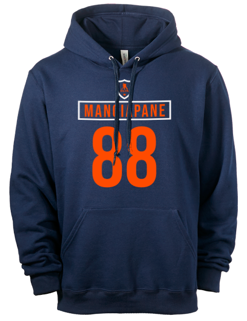 Away Jersey Andrew Mangiapane Eco Premium Unisex Hooded Sweatshirt | Swagsta