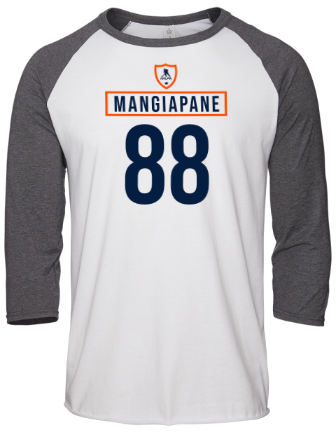 Home Jersey Andrew Mangiapane Unisex Premium Three-Quarter Raglan T-Shirt | Swagsta
