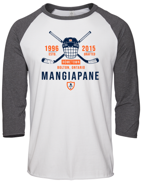 Classic Heritage Andrew Mangiapane Unisex Premium Three-Quarter Raglan T-Shirt | Swagsta