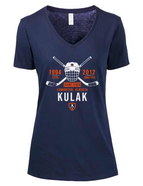 Heritage Brett Kulak Premium Ladies V-Neck T-Shirt | Swagsta