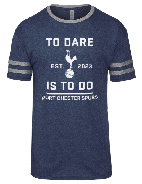 To Dare Is To Do Port Chester Spurs Men's Tri-Blend T-Shirt | Swagsta