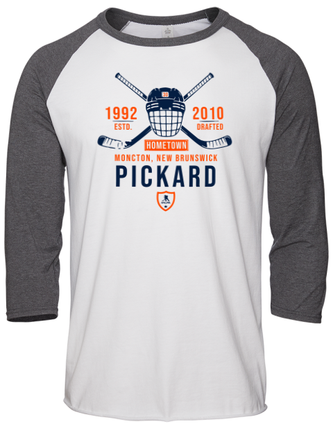 Classic Heritage Calvin Pickard Unisex Premium Three-Quarter Raglan T-Shirt | Swagsta