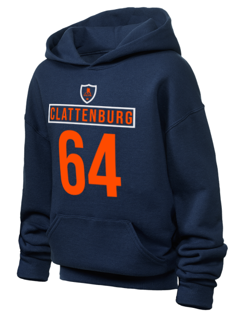 Away Jersey Connor Clattenburg Youth Hooded Sweatshirt | Swagsta