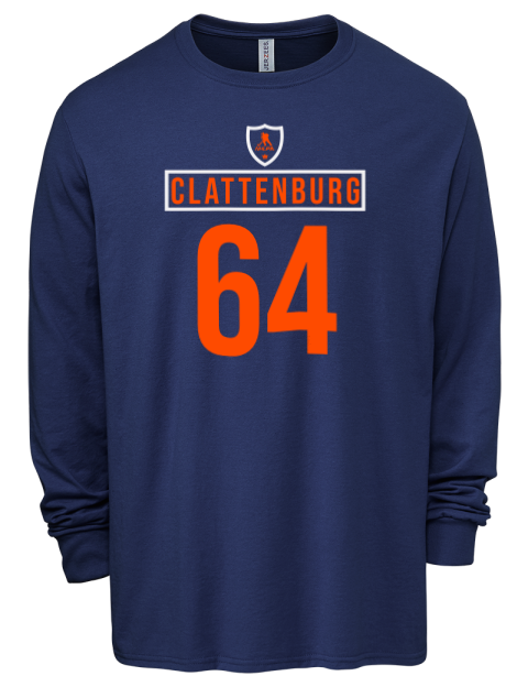 Away Jersey Connor Clattenburg Men's Premium Blend Long Sleeve-T-Shirt | Swagsta