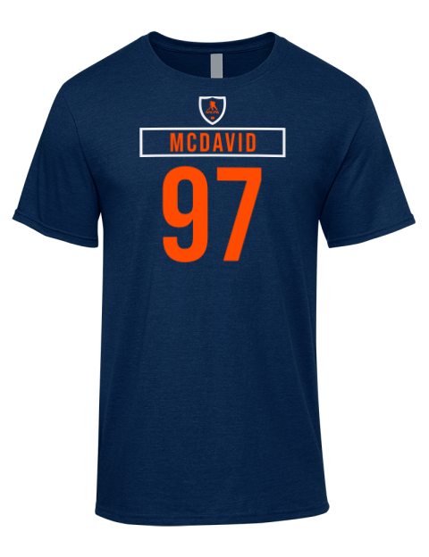 Away Jersey Connor Mcdavid Premium Ring-Spun Cotton Unisex T-Shirt | Swagsta