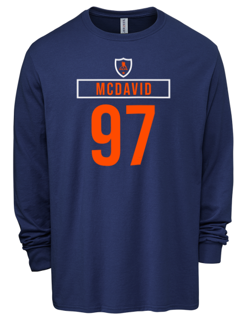 Away Jersey Connor Mcdavid Men's Premium Blend Long Sleeve-T-Shirt | Swagsta