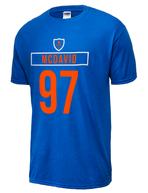 Away Jersey Connor Mcdavid Dri-Power Unisex T-Shirt | Swagsta