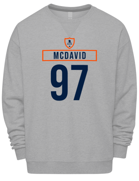 Home Jersey Connor Mcdavid Premium Unisex Crewneck Sweatshirt | Swagsta