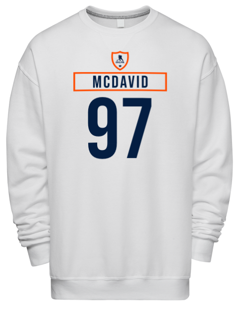 Home Jersey Connor Mcdavid Premium Unisex Crewneck Sweatshirt | Swagsta