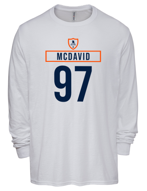Home Jersey Connor Mcdavid Men's Premium Blend Long Sleeve-T-Shirt | Swagsta