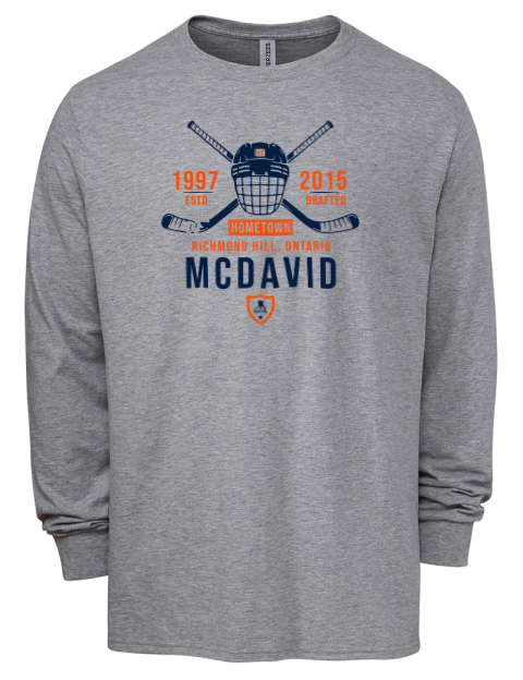 Classic Heritage Connor Mcdavid Men's Premium Blend Long Sleeve-T-Shirt | Swagsta