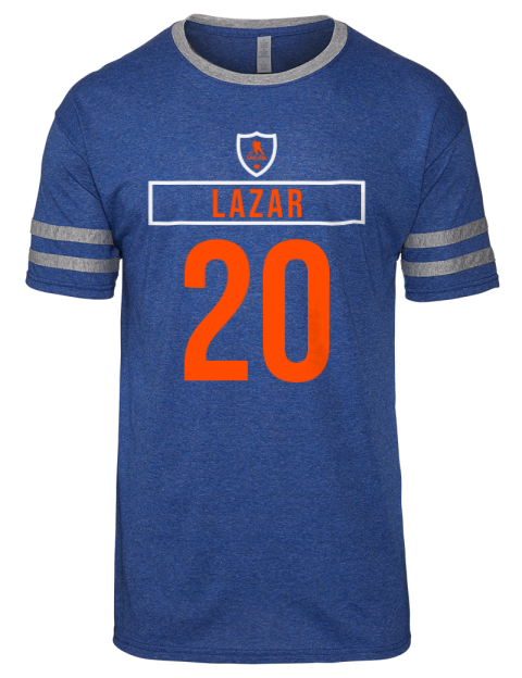Away Jersey Curtis Lazar Men's Tri-Blend T-Shirt | Swagsta