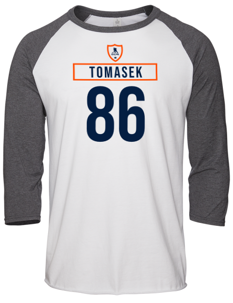 Home Jersey David Tomasek Unisex Premium Three-Quarter Raglan T-Shirt | Swagsta
