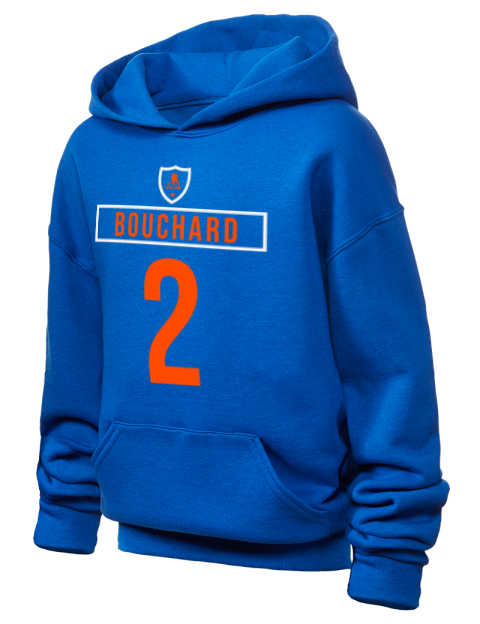 Away Jersey Evan Bouchard Youth Hooded Sweatshirt | Swagsta