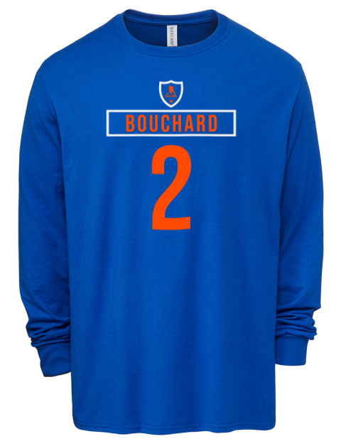 Away Jersey Evan Bouchard Men's Premium Blend Long Sleeve-T-Shirt | Swagsta